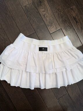Stella McCartney x Adidas White Tiered Ruffle Tennis Skirt